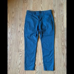 Express Chino Pants - Athletic Slim - Mens 33x32 - Blue